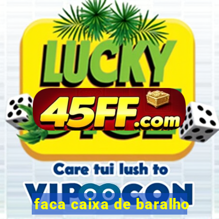 faca caixa de baralho